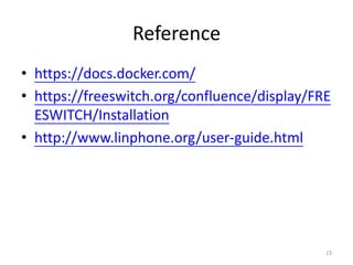 FreeSWITCH on Docker | PDF