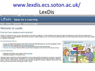 www.lexdis.ecs.soton.ac.uk/ LexDis 