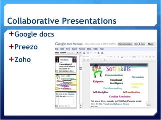Collaborative Presentations Google docs  Preezo Zoho  