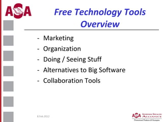 Free Tech Tools - VOA 2012