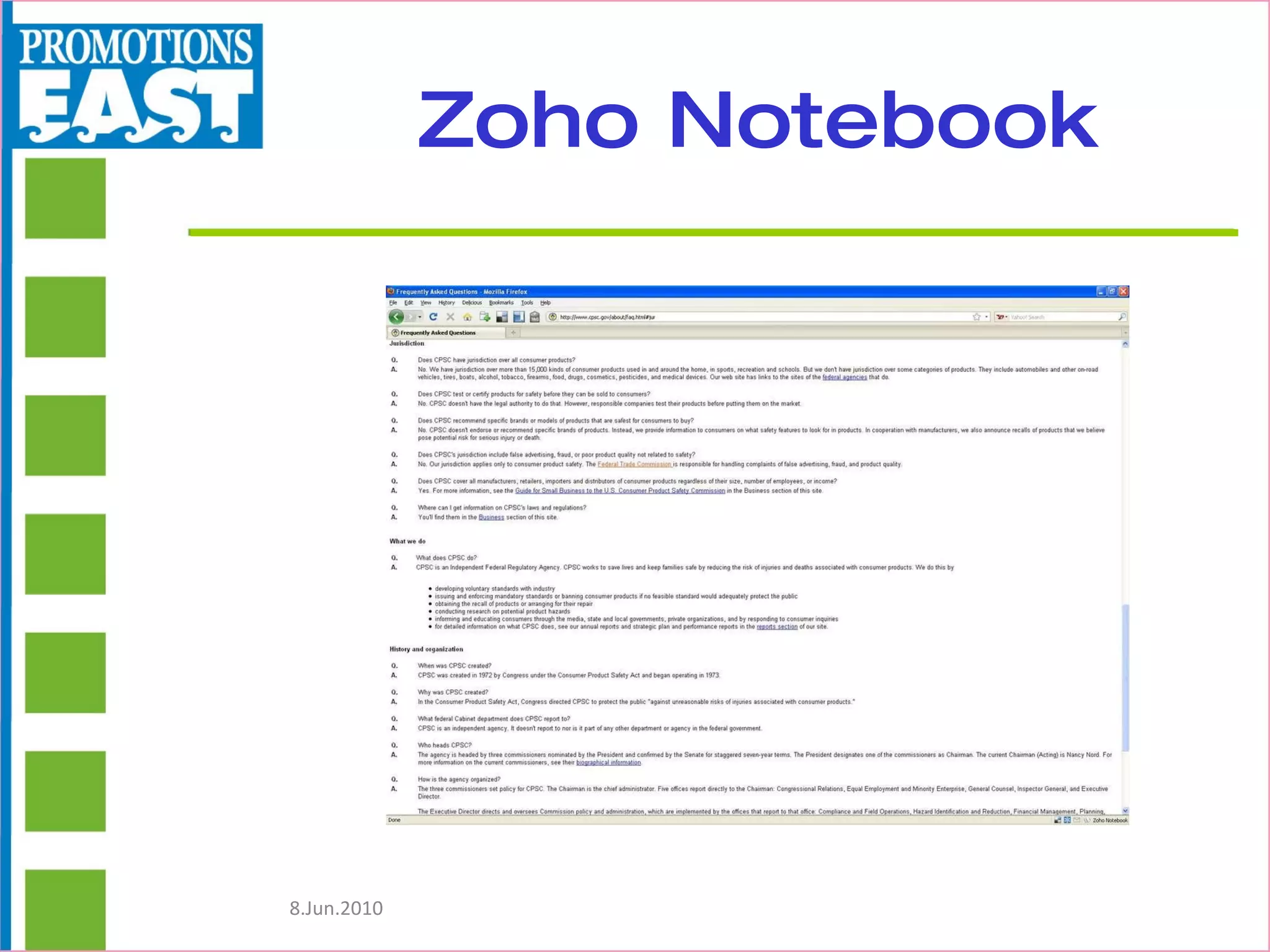 Zoho Notebook 