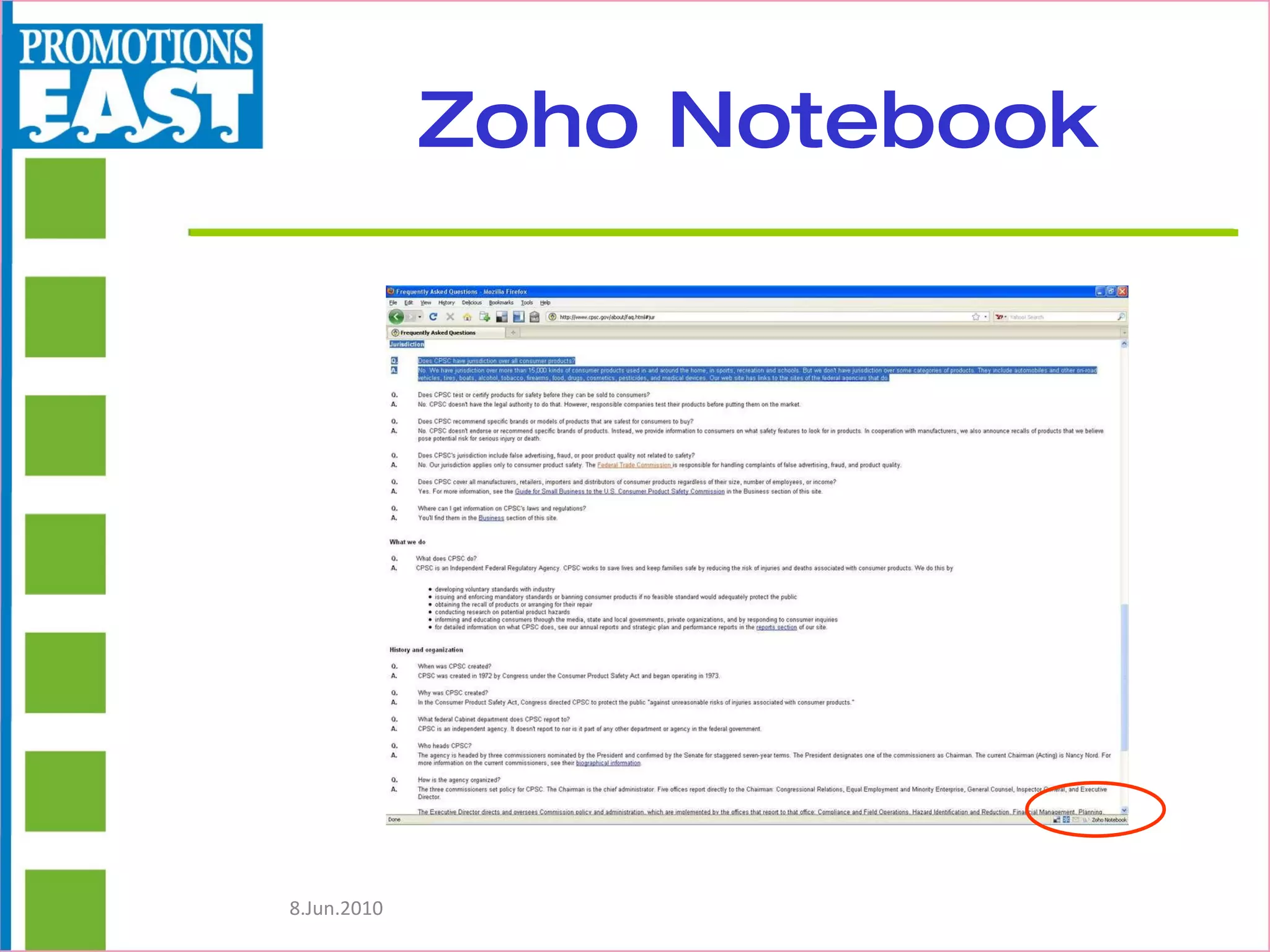 Zoho Notebook 