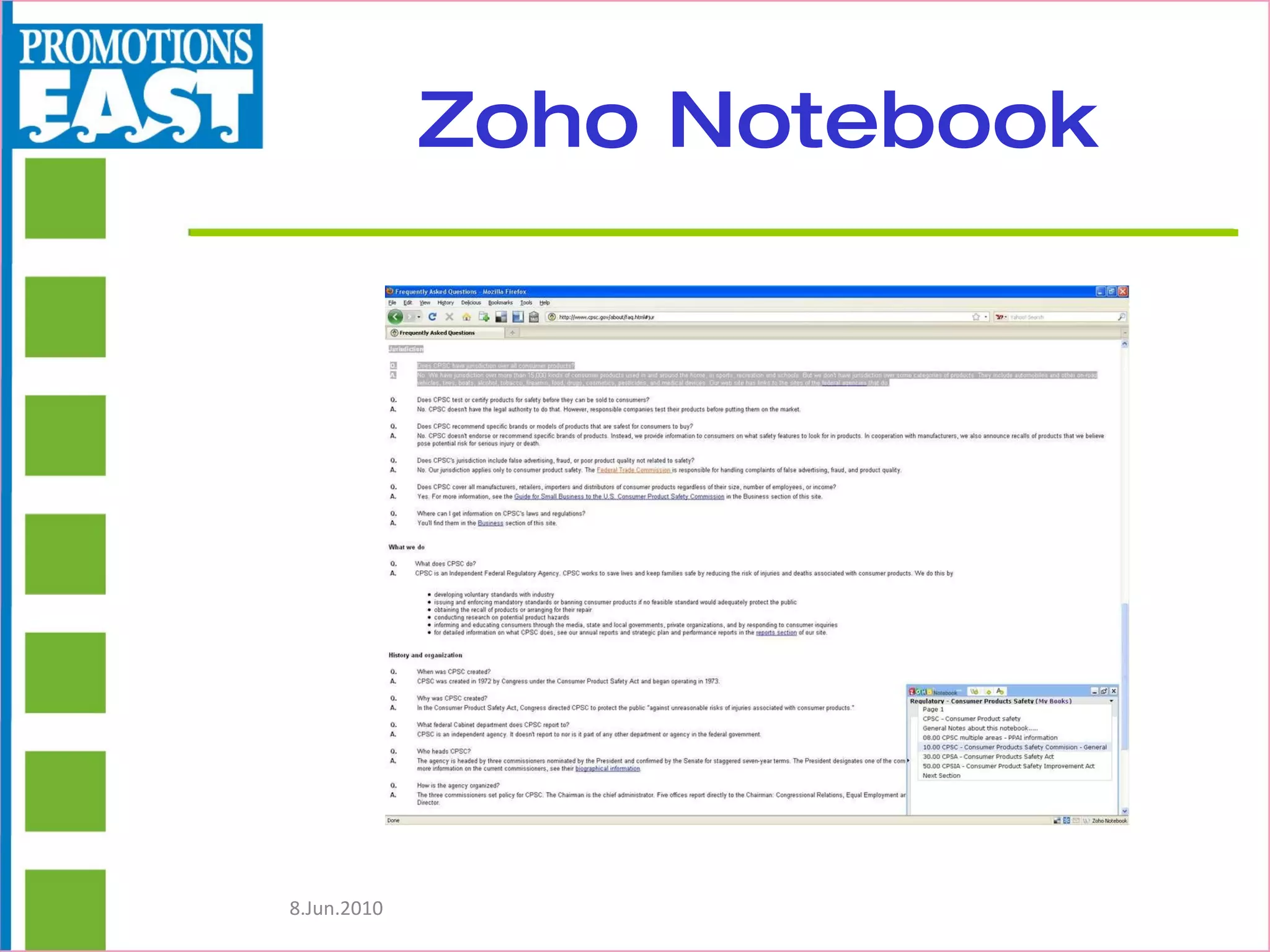 Zoho Notebook 