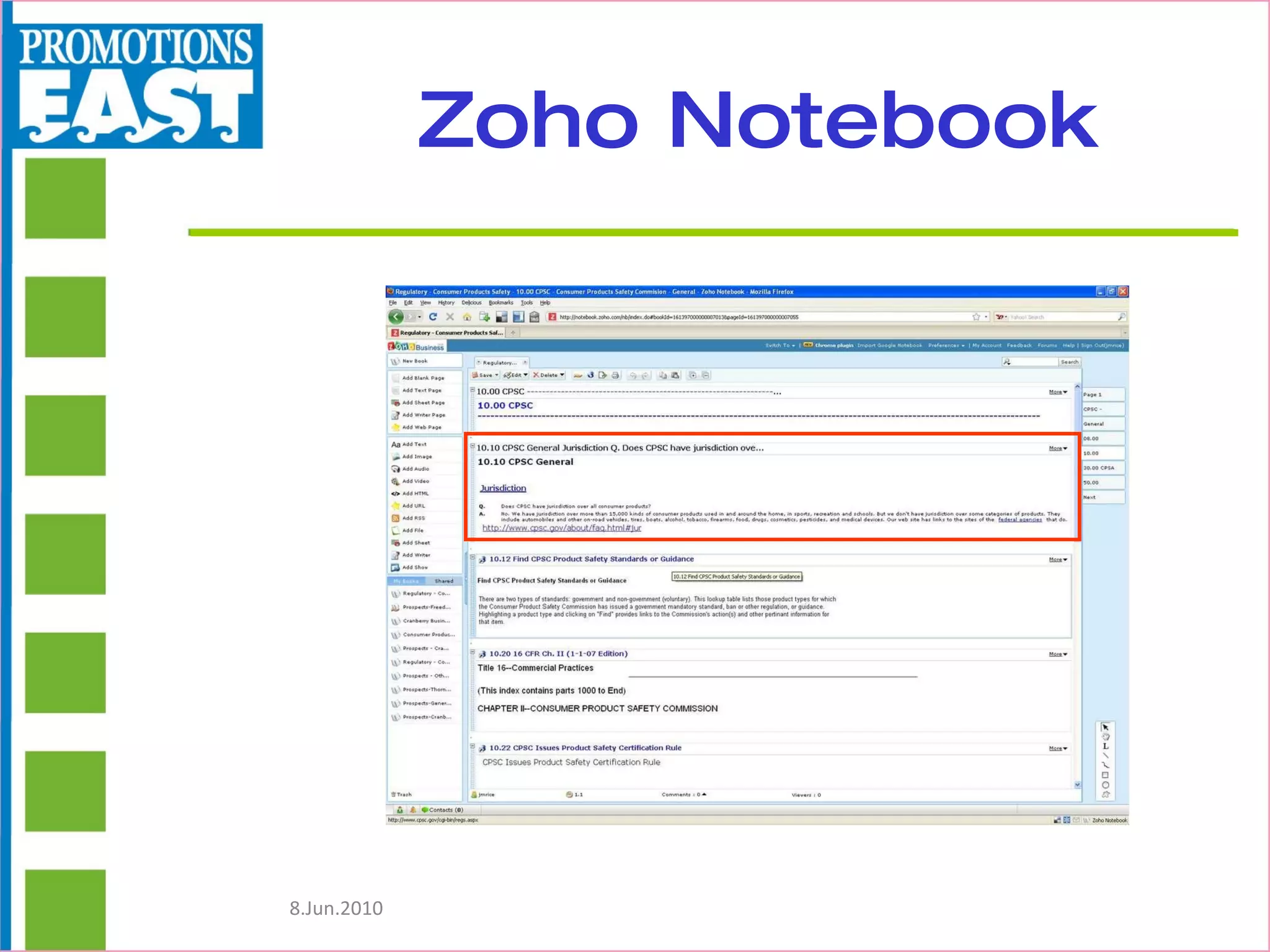 Zoho Notebook 