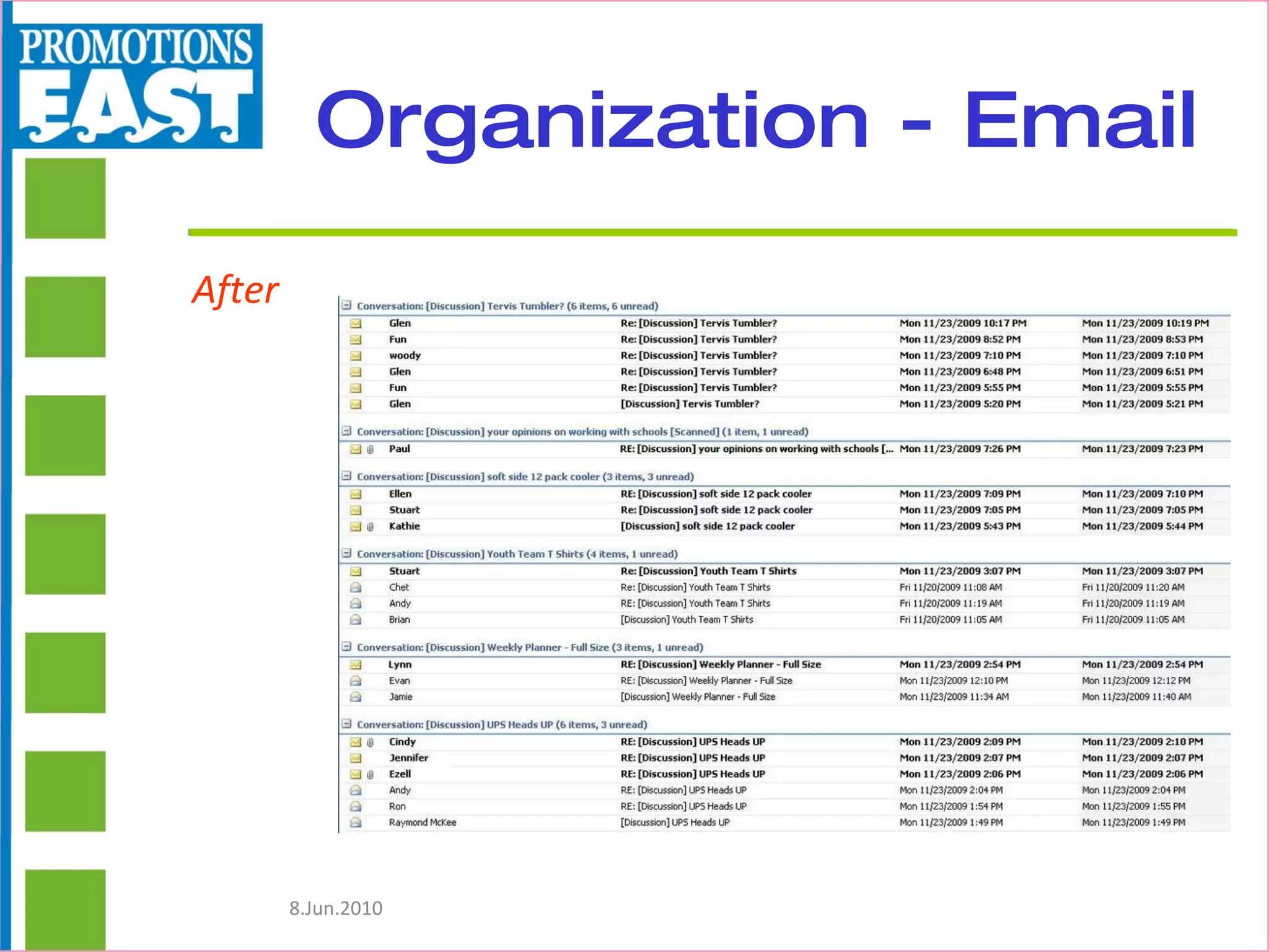 Organization - Email After 