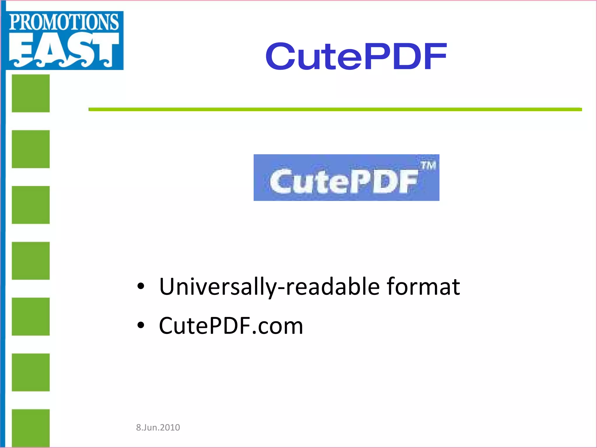 CutePDF Universally-readable format CutePDF.com 