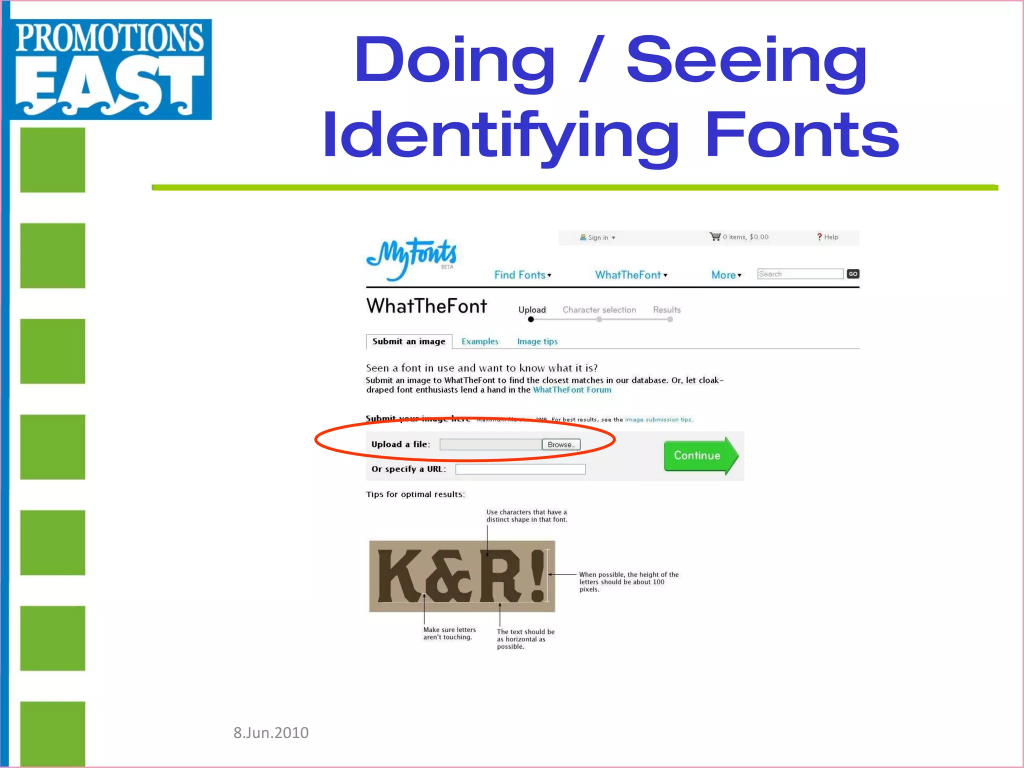 Doing / Seeing Identifying Fonts 