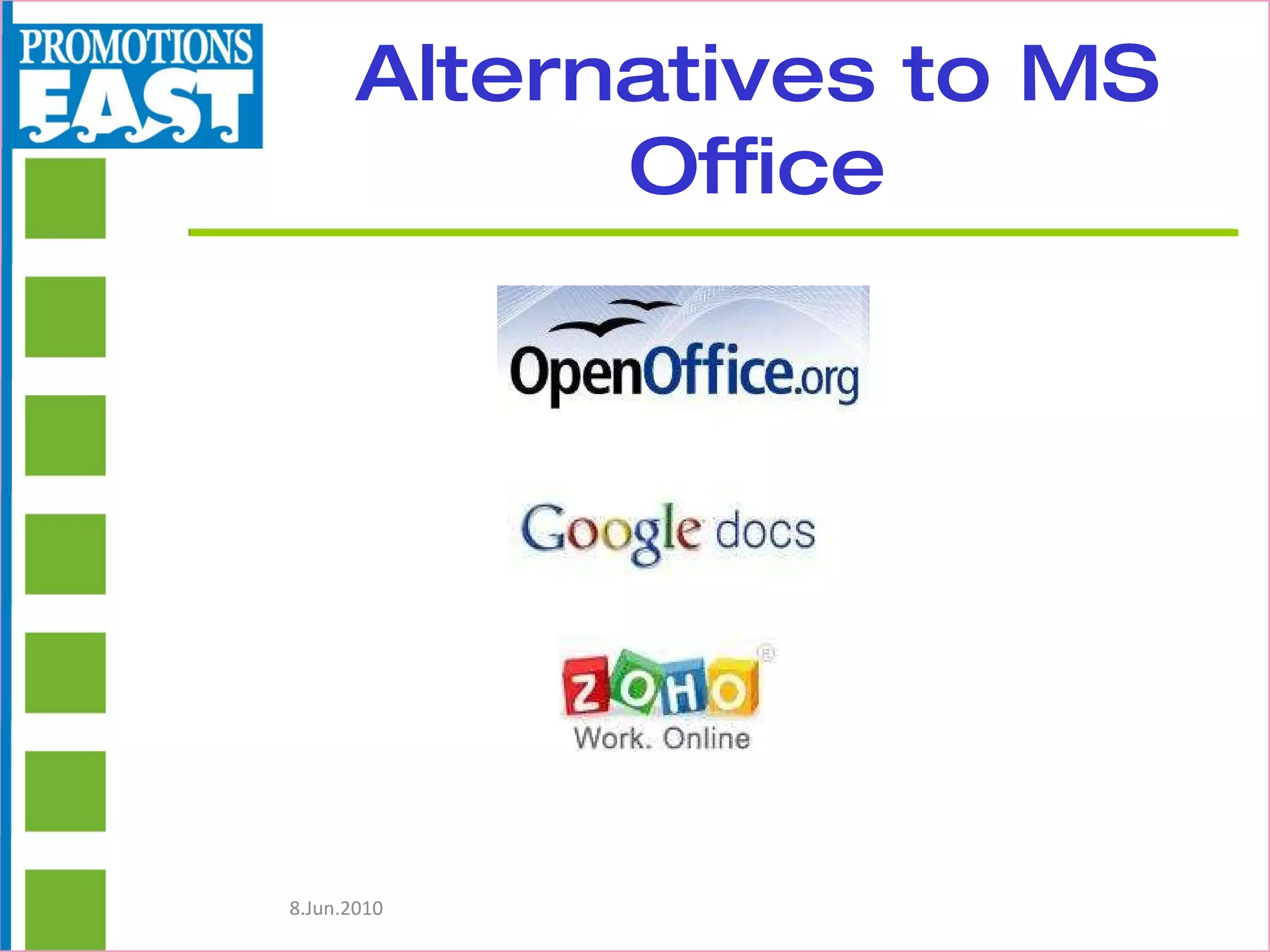 Alternatives to MS Office 