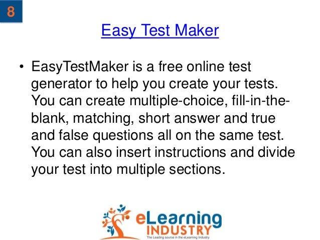 free testing and quizzing tools for online education multiple choice test generator free