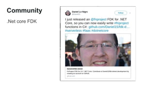 Community
.Net core FDK
 