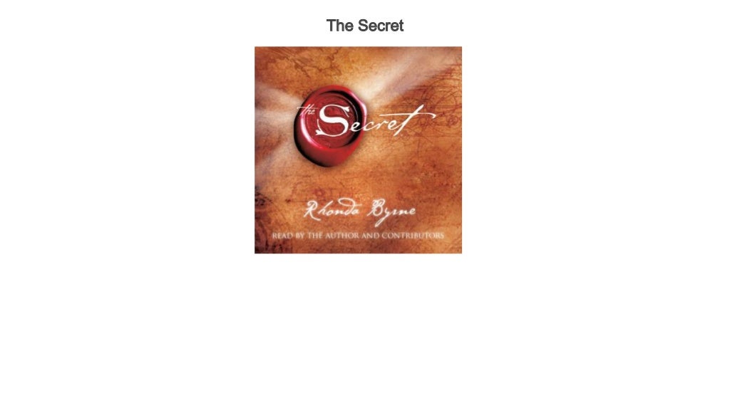 the secret audio book the secret audio book