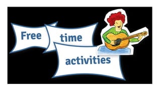 Free time activities flash cards