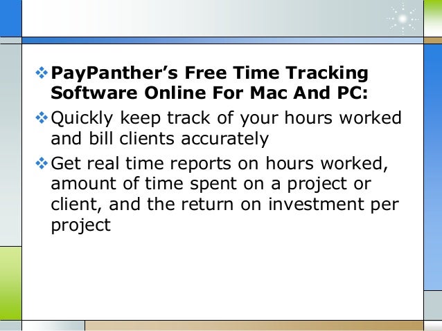 Time Tracking Program For Mac Time Tracking Program For Mac