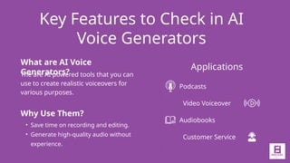 Top Free AI Voice Generator Tools for 2025 | PPTX