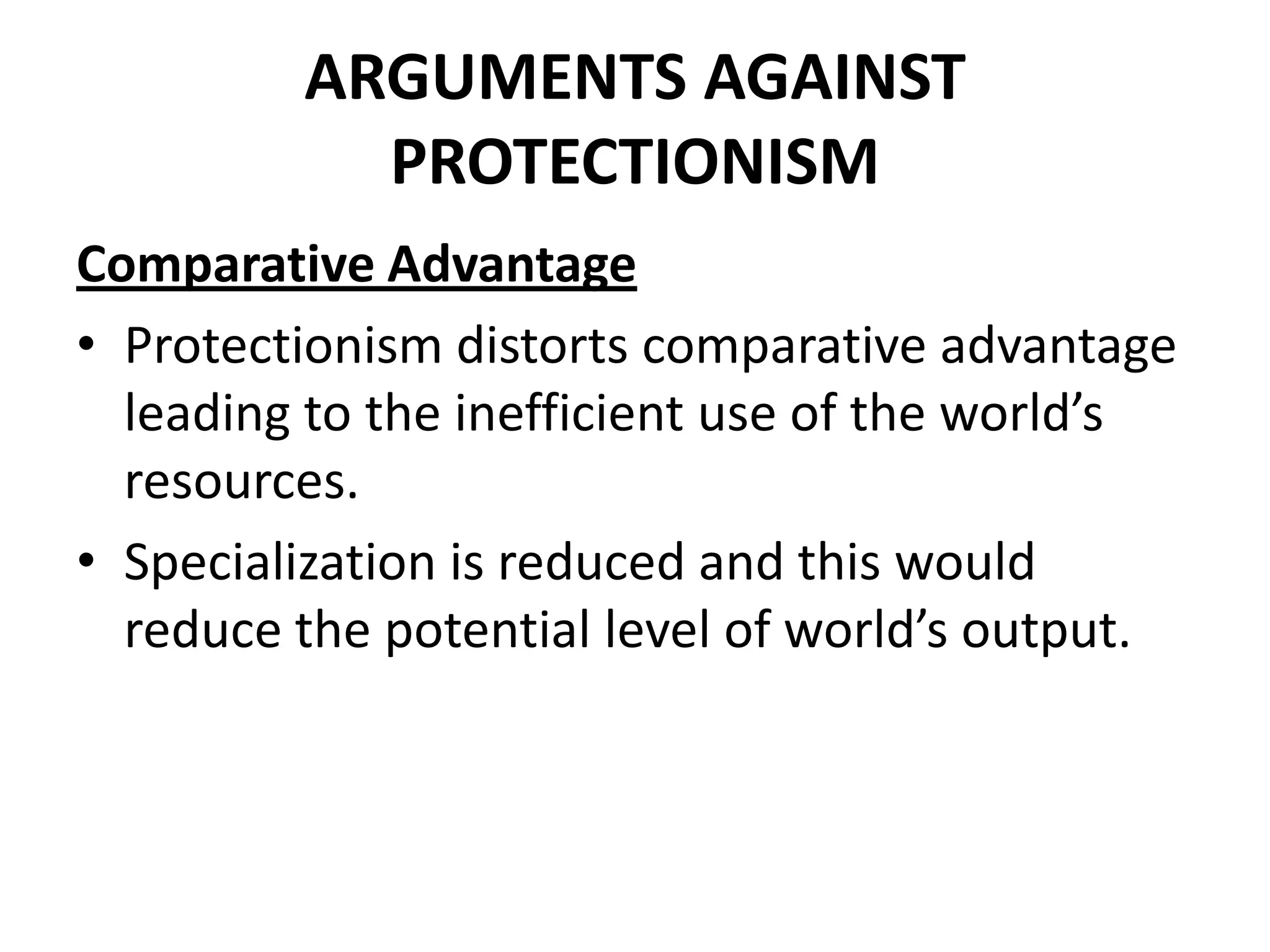 Free trade & protectionism part 1-international economics | PPTX