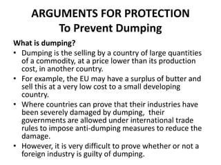 Free trade & protectionism part 1-international economics | PPTX