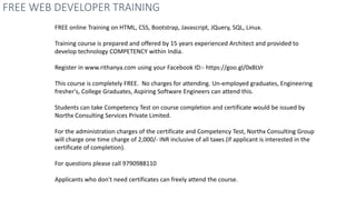 FREE Online Web Developer Training | PPT