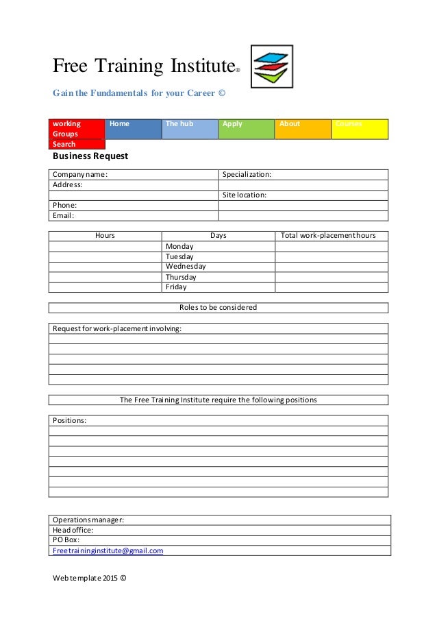 website templates for training institute