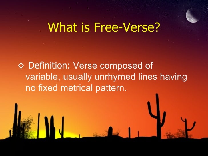 Free Verse