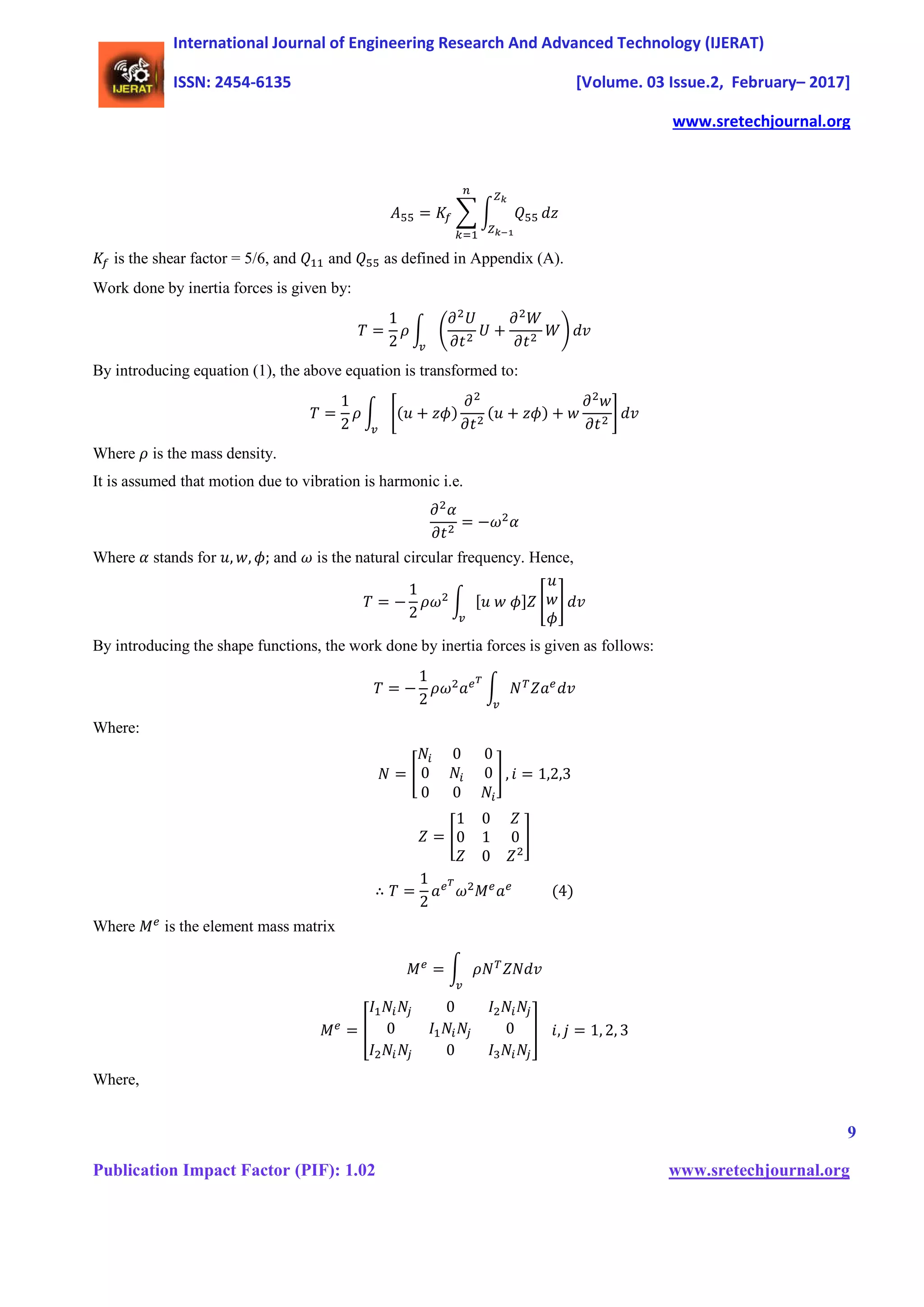Free vibration analysis of laminated composite beams using fem | PDF