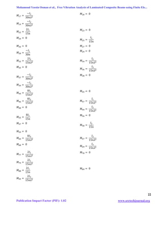 Free vibration analysis of laminated composite beams using fem | PDF