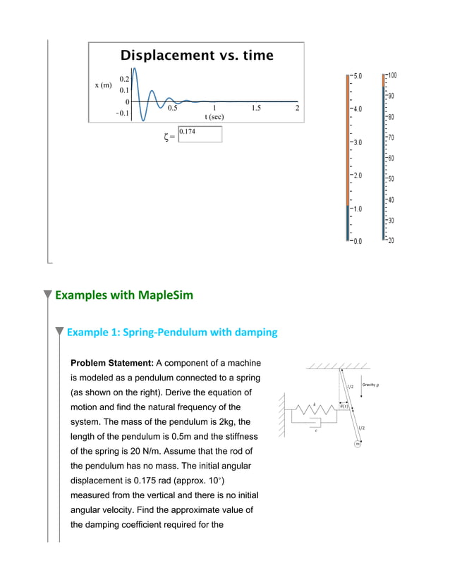 free vibration with damping in Single degree of freedom | PDF | Physics ...