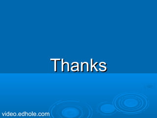 TThhaannkkss 
video.edhole.com 
