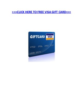 >>>CLICK HERE TO FREE VISA GIFT CARD<<<
 