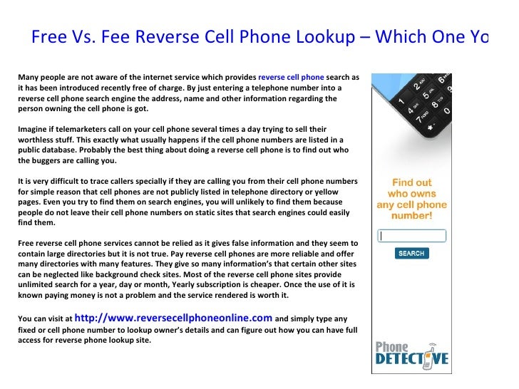 free vs fee reverse cell phone lookup which one you will choose many