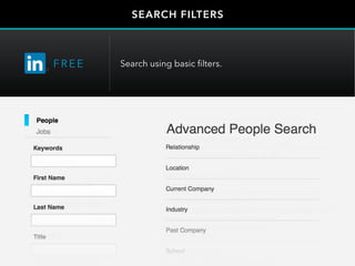 SEARCH FILTERS
FRE E Search using basic filters.
 