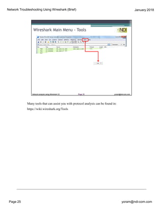 Network Analysis Using Wireshark Jan 18- seminar | PDF