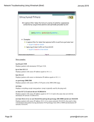 Network Analysis Using Wireshark Jan 18- seminar | PDF