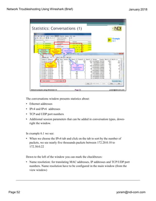Network Analysis Using Wireshark Jan 18- seminar | PDF