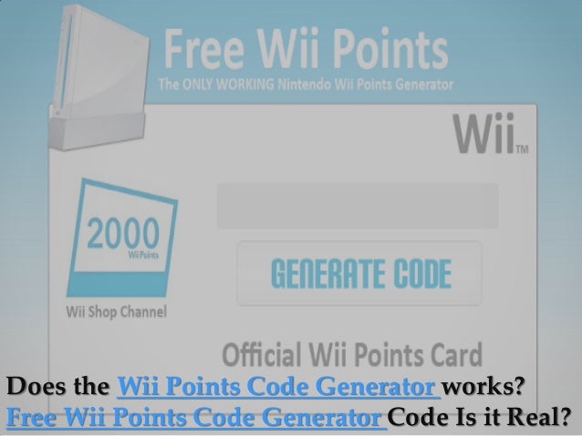 Free codes for wii u