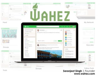 Feed
Groups
Posts
Follow PostsGroups
Educator
My Network
Zara
Saranjeet Singh | Founder
www.wahez.com
 