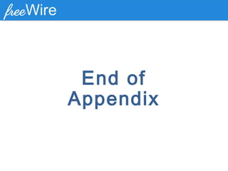 End of
Appendix
 