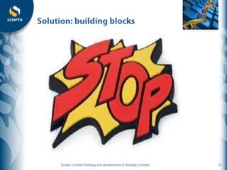 




    Scripto: Content Strategy and development of Strategic Content   10
 