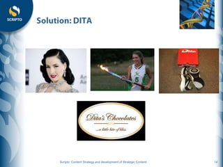 Scripto: Content Strategy and development of Strategic Content   14
 