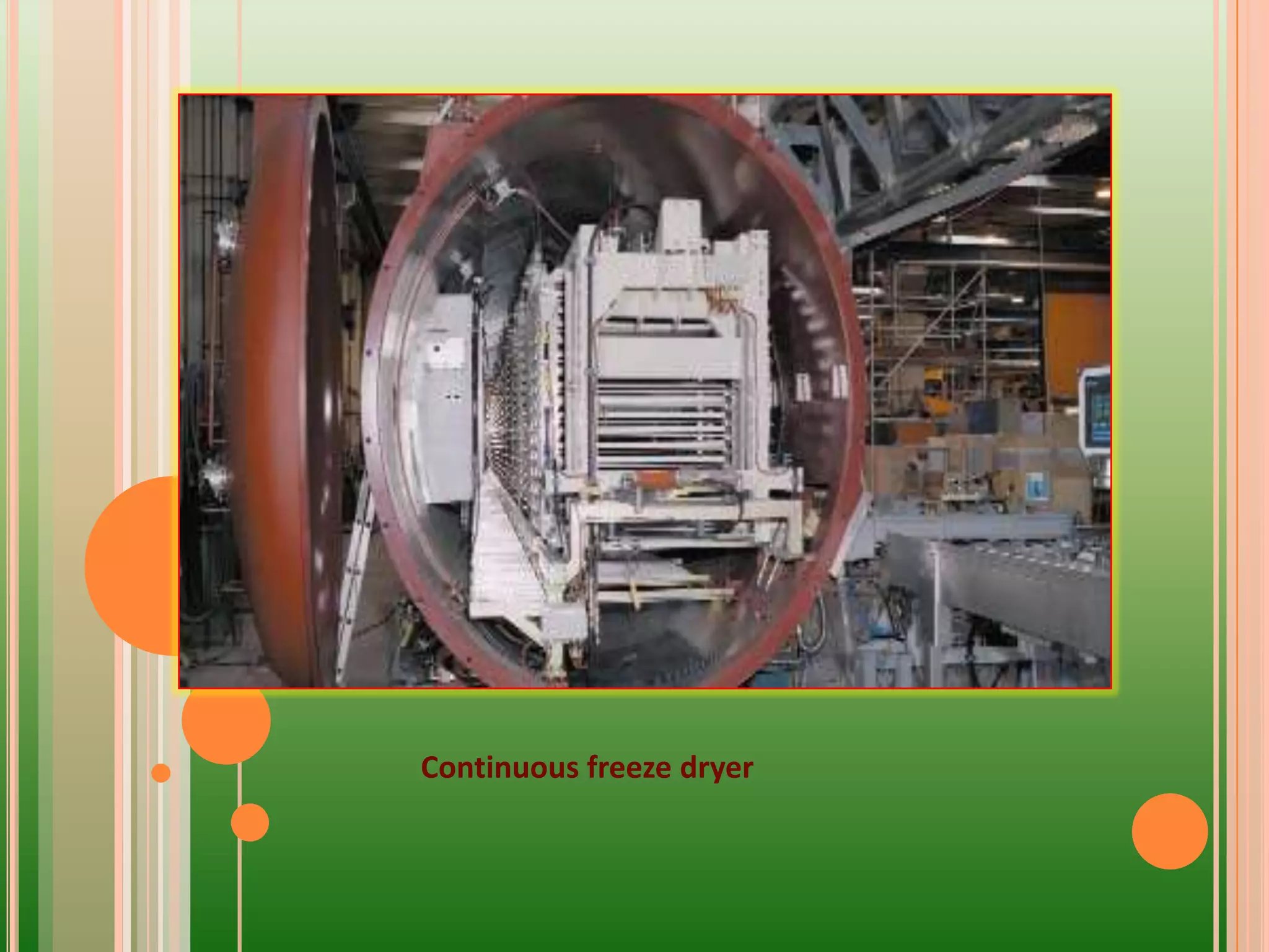 Continuous freeze dryer
 