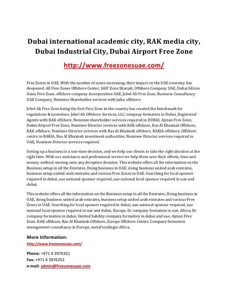 Nominee Director services required in UAE, Ras Al Khaimah offshore