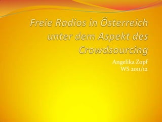 Angelika Zopf
  WS 2011/12
 