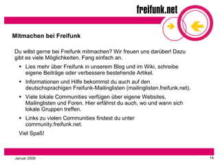 Freifunk Mitmachen