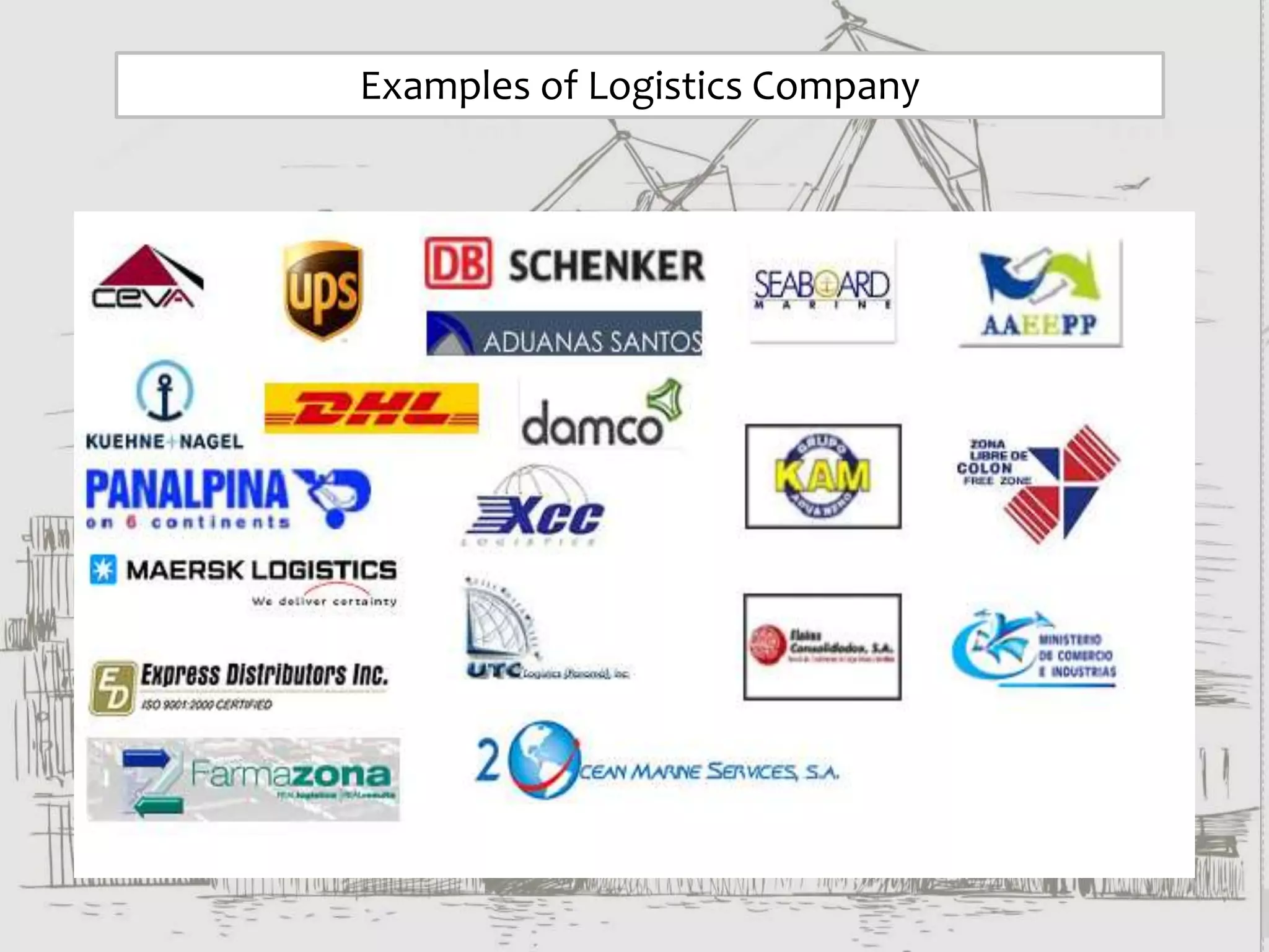 Examples of Logistics Company
 