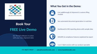 Hans Infomatic Freight Forwarding Software with Automated Customs ...