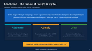 iCAFFE: India's Leading Freight Forwarding Software with EDI ...