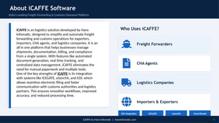 iCAFFE: India's Leading Freight Forwarding Software with EDI ...