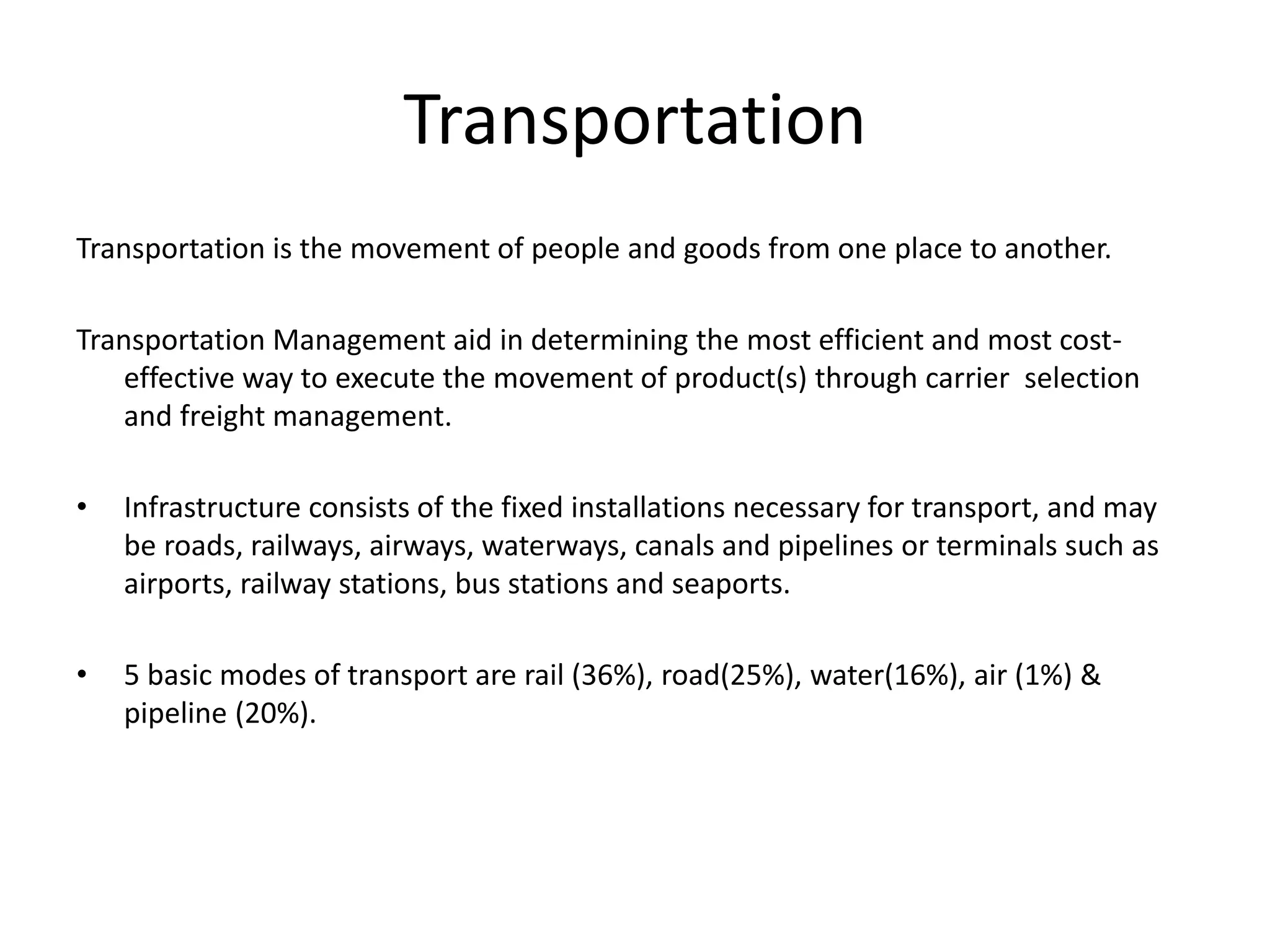Freight transport systems | PPTX