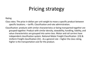 Freight transport systems | PPTX