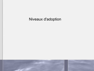 Niveaux d'adoption 