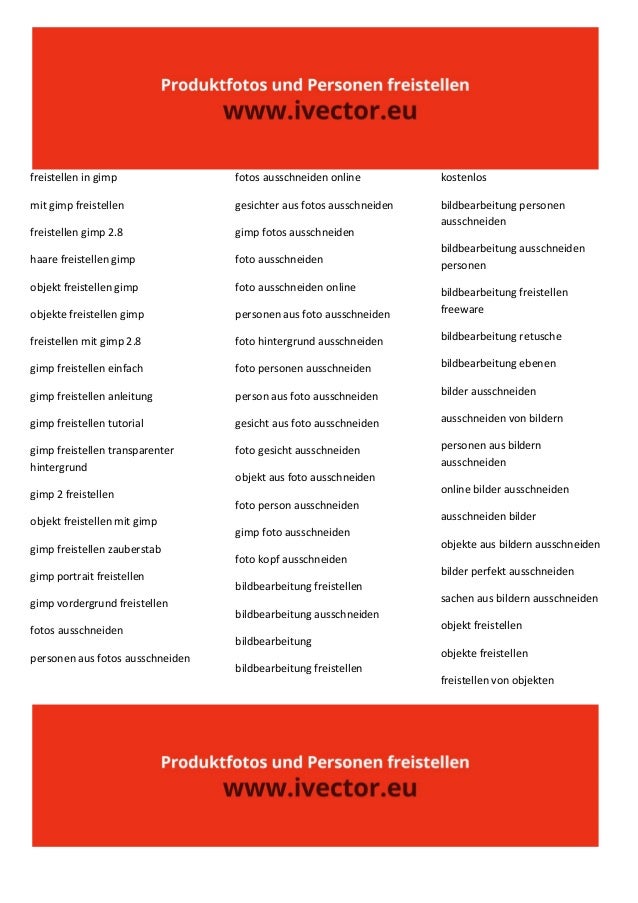 Produktfotos And Personen Freistellen